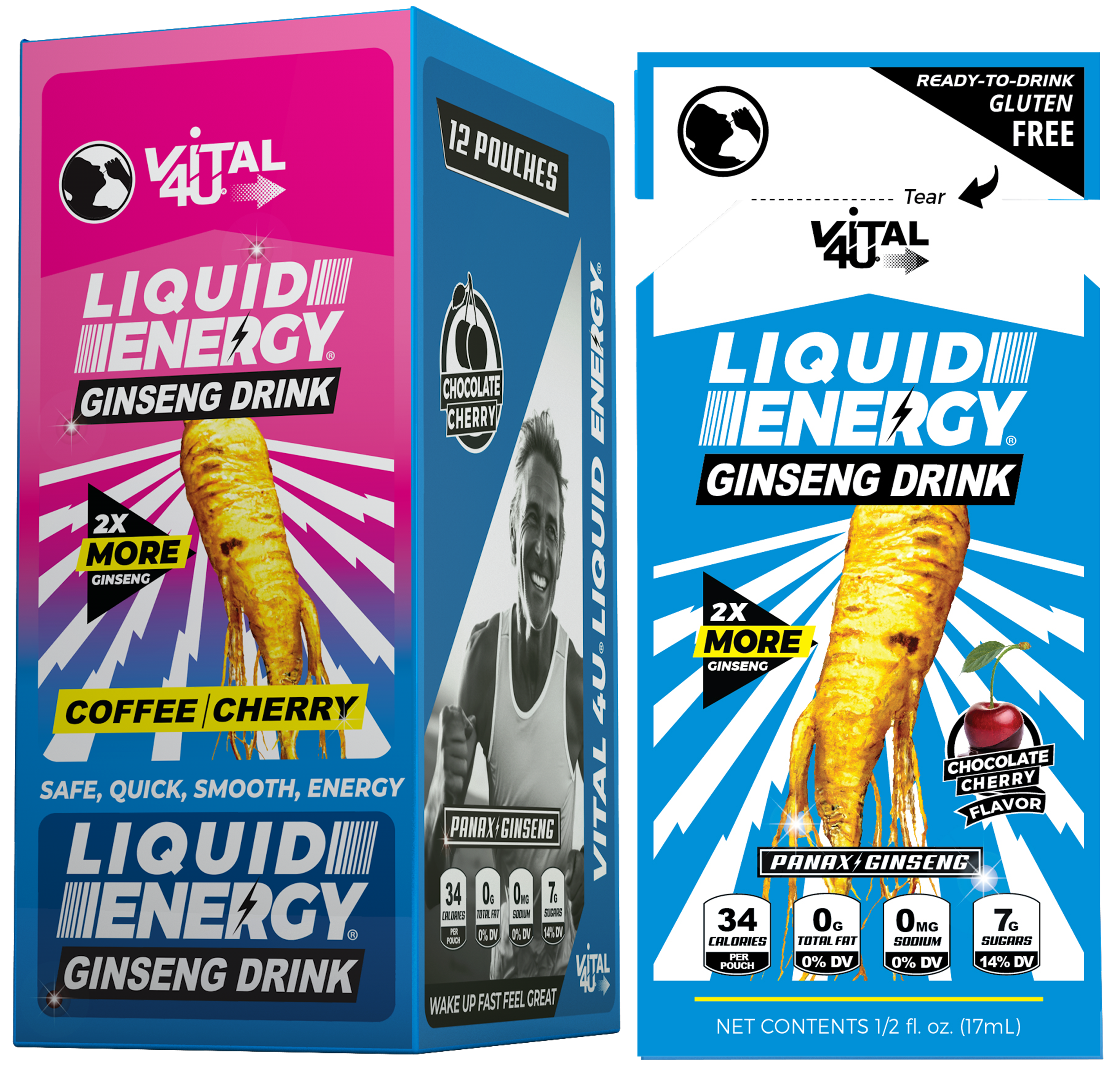 Liquid Energy® Ginseng Energy Drink/Now With Twice The Ginseng!