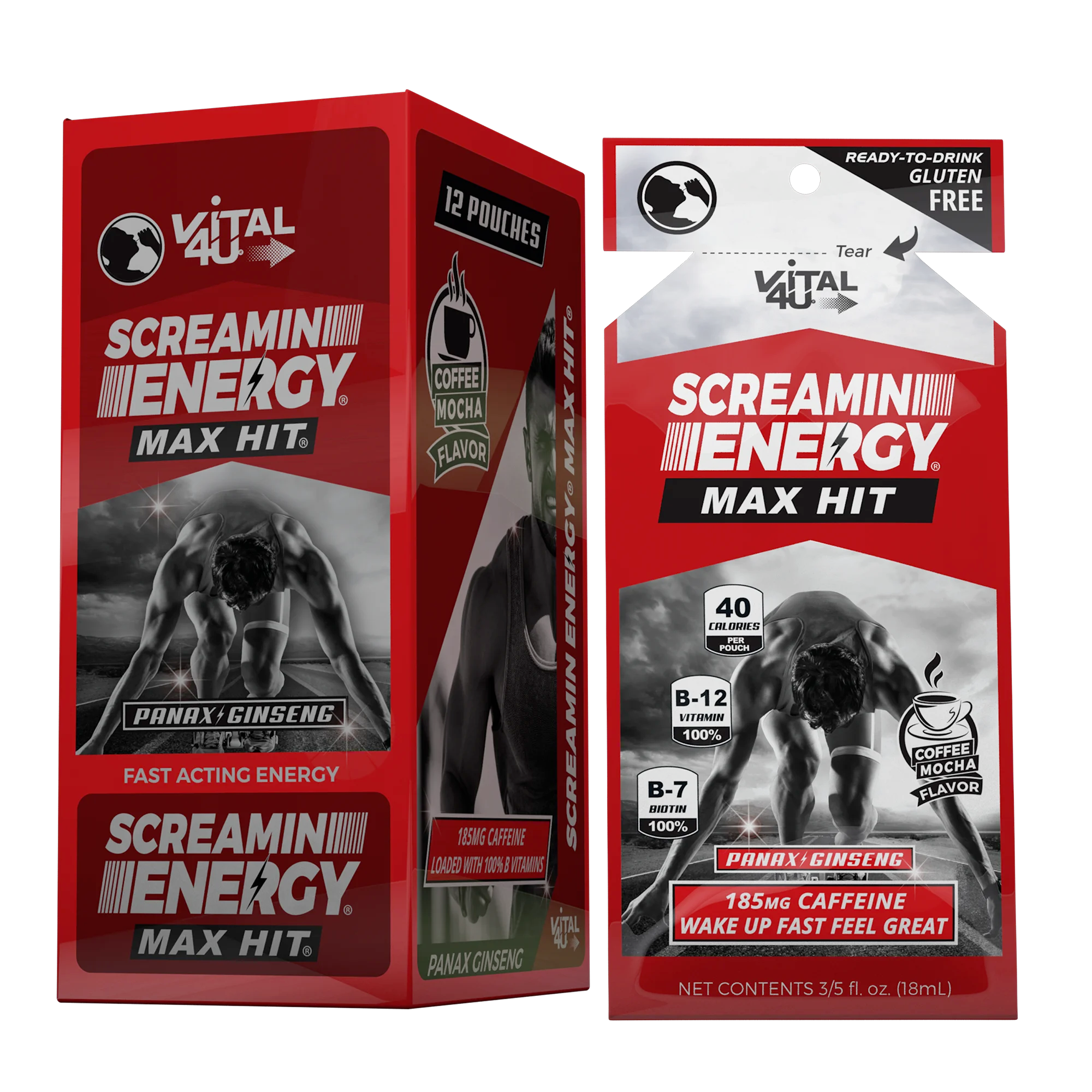 Screamin Energy® Max Hit® Coffee Mocha 12ct